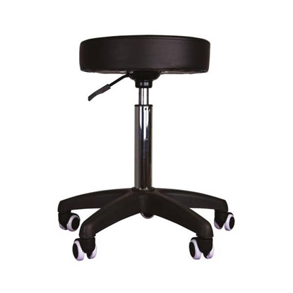 Picture of Black round grooming stool